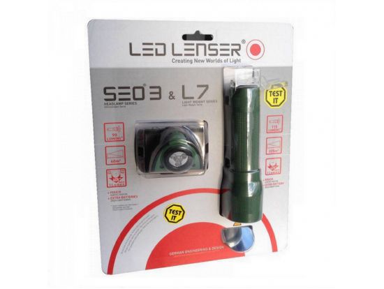 Набор фонарей LED Lenser SEO 3 + L7 CAMO (set)